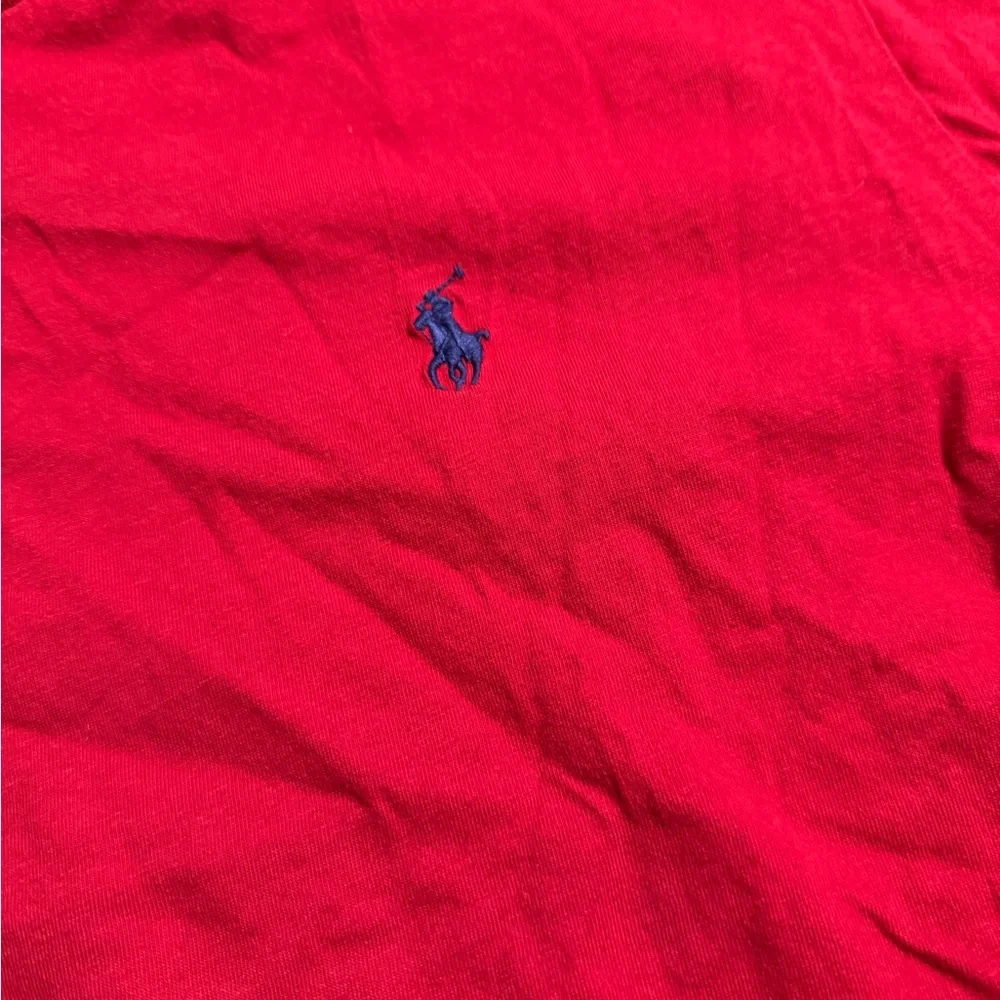 Polo Ralph Lauren,‎ red short sleeve T-shirt blue pony logo size XL